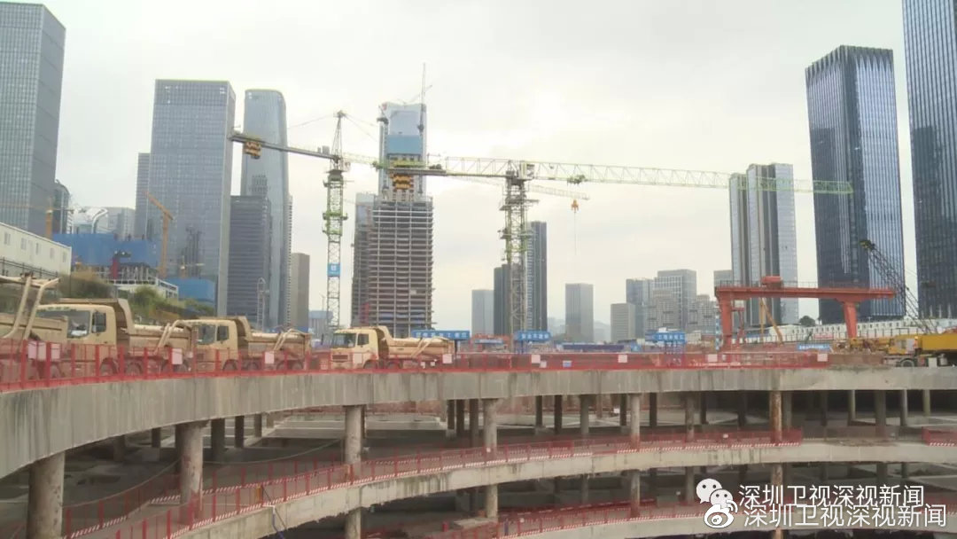 （前海國際樞紐中心項(xiàng)目建設(shè)圖）